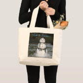Feestelijke Snowman Canvas tas (Voorkant (product))