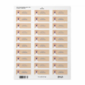 Feestelijke Snowman retour adreslabels Etiket (Full Sheet)