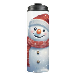 Feestelijke Snowman Thermal Tumbler - Perfect voor Thermosbeker