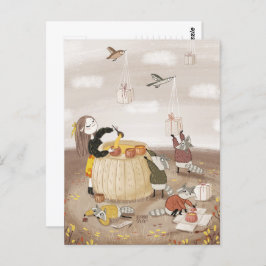 Feestelijke soep van Alexandra Dikaia Briefkaart