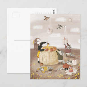 Feestelijke soep van Alexandra Dikaia Briefkaart