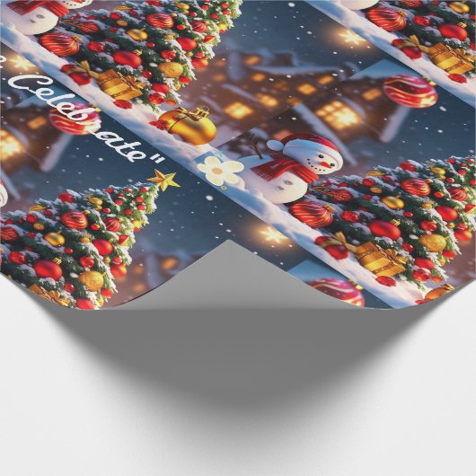 "Feestelijke Sparkle" Cadeaupapier (Hoek)