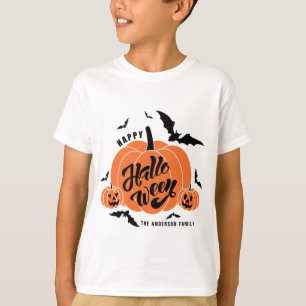 Feestelijke Spooky Pumpkins Happy Halloween T-shirt