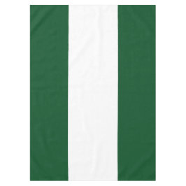 Feestelijke Sportieve Wide Camp Groene Witte Strep Tafelkleed