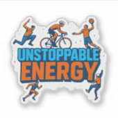 Feestelijke sportmotivatie – Laptop Sticker (Voorkant)