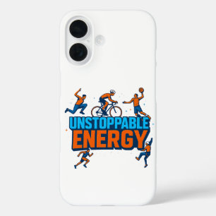 Feestelijke sportmotivatie - Telefoon Wallpaper iPhone 16 Hoesje