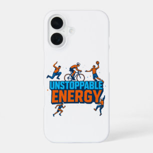 Feestelijke sportmotivatie – telefoonachtergrond iPhone 16 hoesje