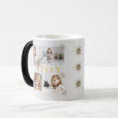 Feestelijke sprankelende gouden vreugde Kerstmis F Magische Mok (Voorkant links)