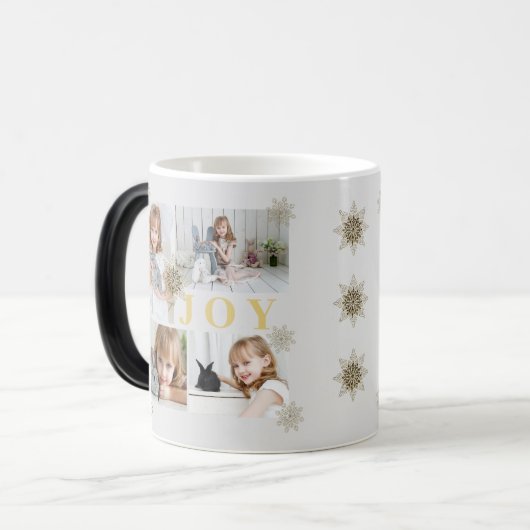 Feestelijke sprankelende gouden vreugde Kerstmis F Magische Mok