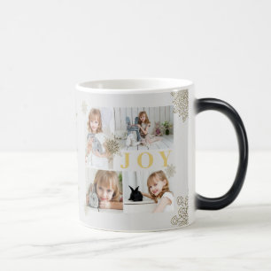 Feestelijke sprankelende gouden vreugde Kerstmis F Magische Mok