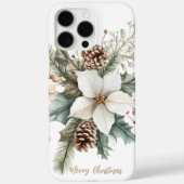 Feestelijke sprankelende kerstbloem Case-Mate iPhone case (Achterkant)