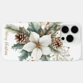 Feestelijke sprankelende kerstbloem Case-Mate iPhone case (Achterkant (horizontaal))