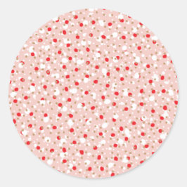 Feestelijke Sprinkels Pastel Roze Sticker