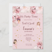 Feestelijke Sprookjes Uitnodiging voor Kinderen (Voorkant)