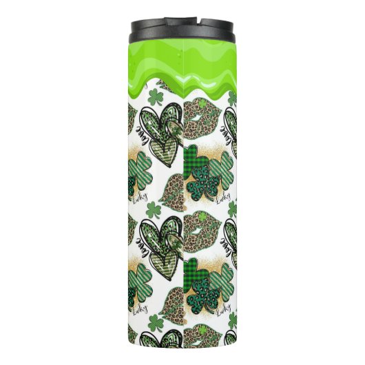 🍀 Feestelijke St. Patrick's Day Design 🍀 Thermosbeker (Achterkant)
