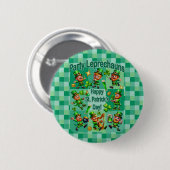 Feestelijke St. Patrick's Day "Feestkabouters" Ronde Button 5,7 Cm (Voorkant /achterkant)