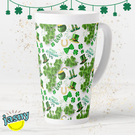 Feestelijke St. Patrick's Day Ierse Geïnspireerd Latte Mok