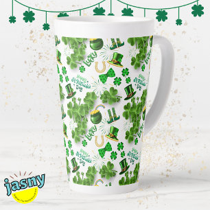 Feestelijke St. Patrick's Day Ierse Geïnspireerd Latte Mok