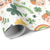 Feestelijke St. Patrick's Day inpakpapier (Rol Hoek)