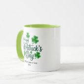 Feestelijke St. Patrick's Day met Shamrock-rand Mok (Voorkant links)