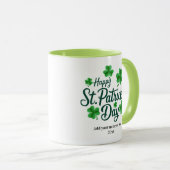 Feestelijke St. Patrick's Day met Shamrock-rand Mok (Voorkant rechts)