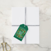 Feestelijke St. Patrick's Day Mooie "Feestkabouter Cadeaulabel (Met Touw)