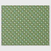 Feestelijke St. Patrick's Day Shamrock Gift Cadeaupapier (Vlak)