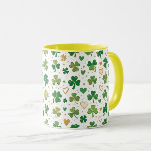 Feestelijke St. Patrick's Pattern Mok (Voorkant rechts)