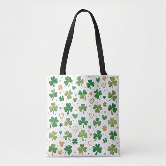 Feestelijke St. Patrick's Pattern Tote Bag (Voorkant)