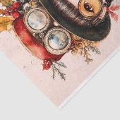 Feestelijke Steampunk Aziatische Vrouw BJ2 Decoupa Tissuepapier (Detail)