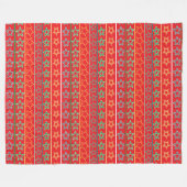 Feestelijke sterren rode fleece deken (Voorkant (Horizontaal))