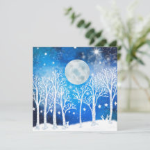 Feestelijke sterrenstelsel kerstkaart, blanco binn