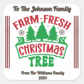 Feestelijke Sticker voor vakantiecadeaus (Voorkant)
