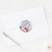 Feestelijke Stickers I Elf, Penguin en Polar Beer (Envelop)