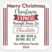 Feestelijke Stickers voor een kleurrijke kerst (Voorkant)