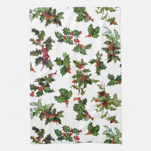 Feestelijke  stijl Holly Theedoek (Verticaal)