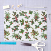 Feestelijke stijl Holly Tissuepapier (Craft)