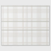 Feestelijke stijlvolle elegante witte ivoor beige  cadeaupapier (Vlak)