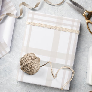 Feestelijke stijlvolle elegante witte ivoor beige  cadeaupapier