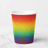 Feestelijke Stippen Regenboog Koel Opgewekt Leuk K Papieren Bekers (Links)