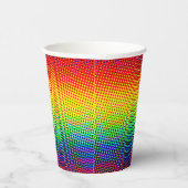 Feestelijke Stippen Regenboog Koel Opgewekt Leuk K Papieren Bekers (Rechts)