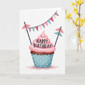 Feestelijke Stippenkaart Kaart (Gele Bloem)