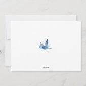 Feestelijke Strand Manta Ray Zeeen en Groeten Feestdagenkaart (Achterkant)