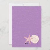 Feestelijke strandvakantie plat kaart foto groet (Achterkant)