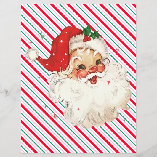 Feestelijke streep KerstmisGeheime Kerstman vragen (Achterkant)