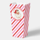 Feestelijke Streep Rood Roze Van Santa Gift Bedankdoosjes (Voorkant)