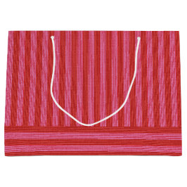 Feestelijke streep roze en rood leuke kerstvakanti groot cadeauzakje