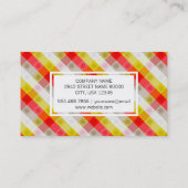 Feestelijke Strepen | Sneeuwvlokken Visitekaartje (Achterkant)