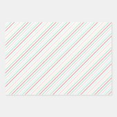 Feestelijke String Lichten & Geschenken & Strepen Inpakpapier Vel (Voorkant 3)