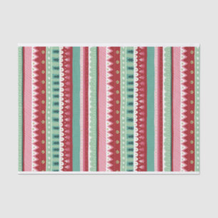 Feestelijke Stripes Elf Kerstmis Tissuepapier